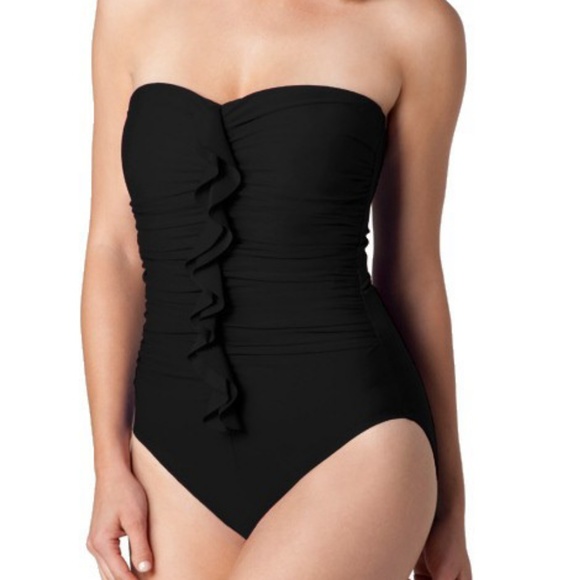 Miraclesuit one piece black swimsuit size medium - Picture 7 of 7